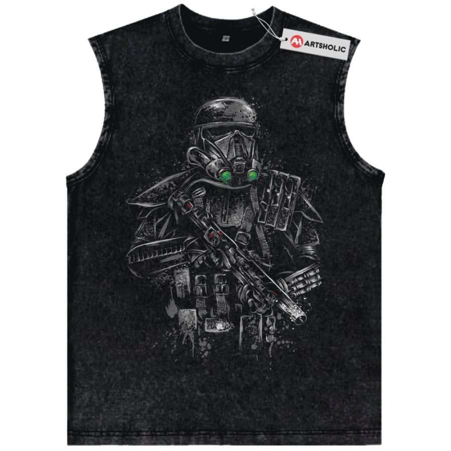 Alternative view of Death Trooper Tank Top, Star Wars Tank Top, Movie Vintage Tank Top
