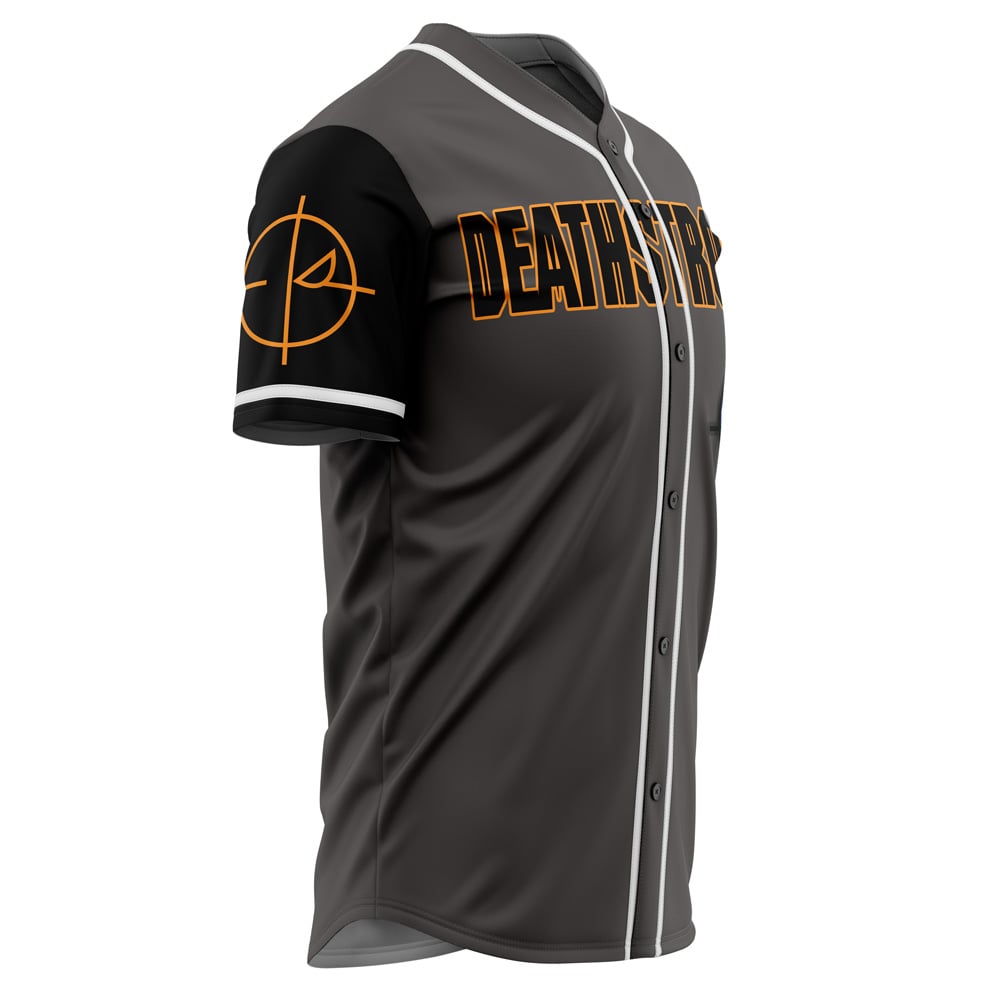 Alternative view of Deathstroke DC Comics Baseball Jersey