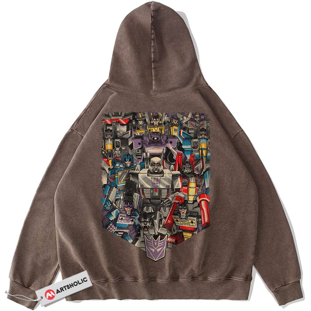 Alternative view of Decepticons Hoodie, Transformers Hoodie, Movie Hoodie, Vintage Hoodie