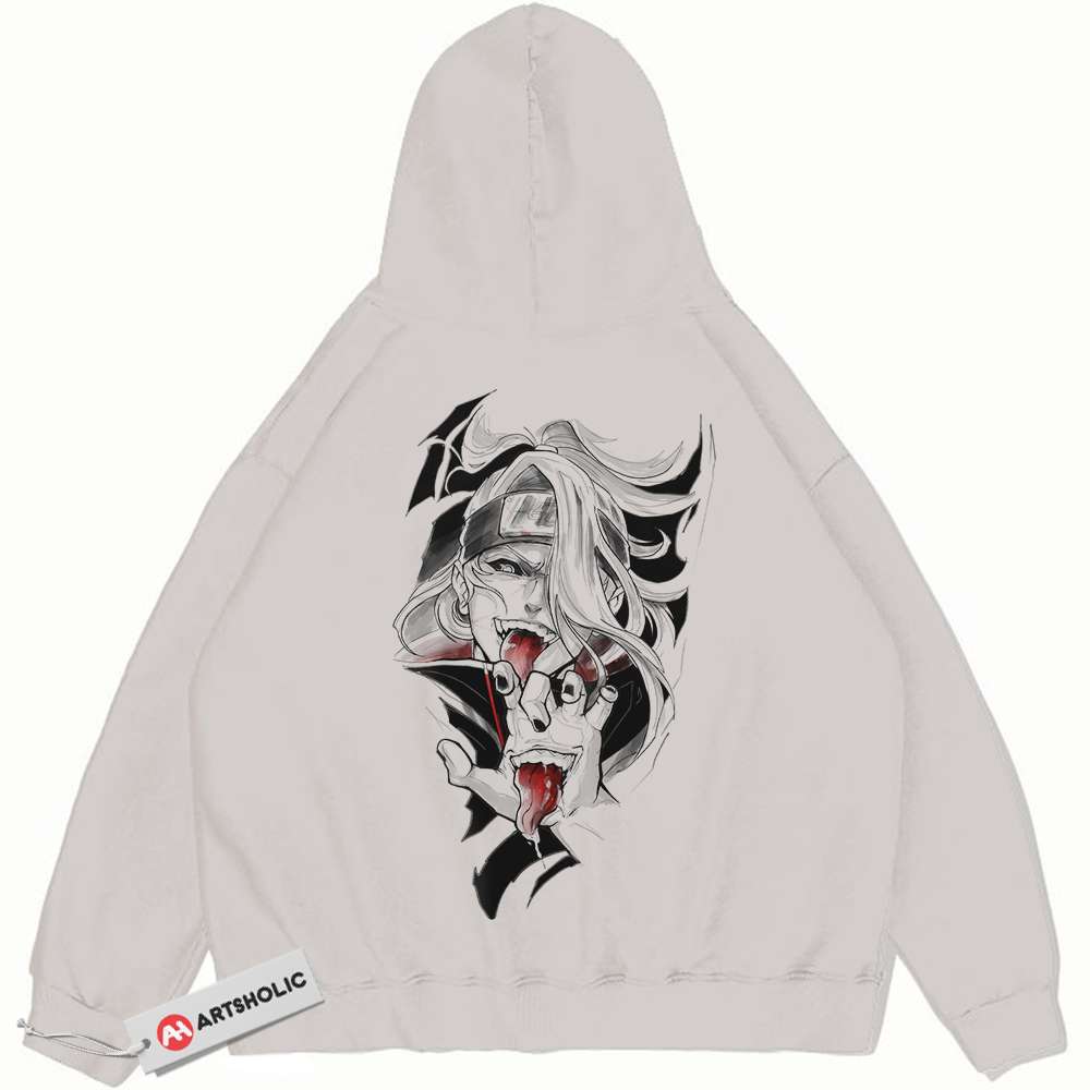 Deidara Hoodie, Naruto Hoodie, Anime Hoodie, Vintage Hoodie