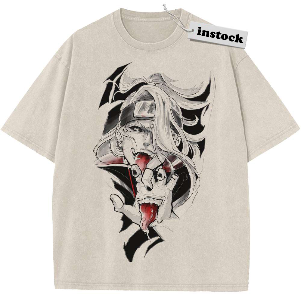 Deidara Shirt, Naruto Shirt, Anime Shirt, Vintage T-Shirt