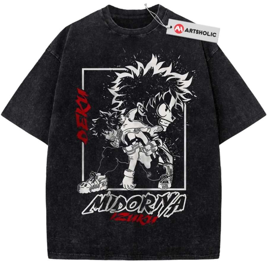 Alternative view of Deku Shirt, Izuki Midoriya Shirt, MHA Shirt, Anime Shirt, Vintage Tee