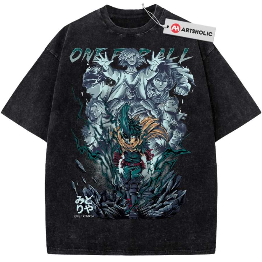 Alternative view of Deku Shirt, Izuku Midoriya Shirt, MHA Shirt, Anime Shirt, Vintage Tee
