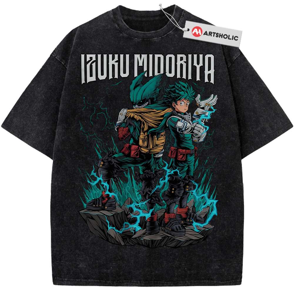Alternative view of Deku Shirt, Izuku Midoriya Shirt, MHA Shirt, Anime Shirt, Vintage Tee