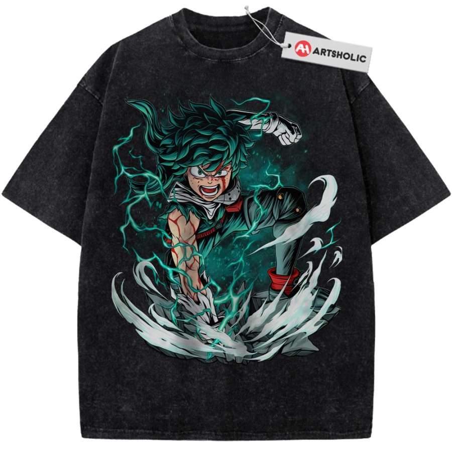 Alternative view of Deku Shirt, Izuku Midoriya Shirt, MHA Shirt, Anime Shirt, Vintage Tee