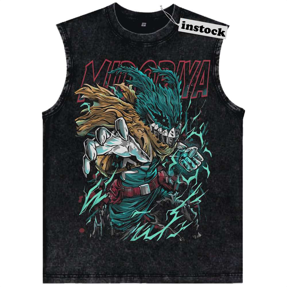 Deku Tank Top, Izuku Midoriya Tank Top, MHA Tank Top, Anime Tank Top, Vintage Tank Top