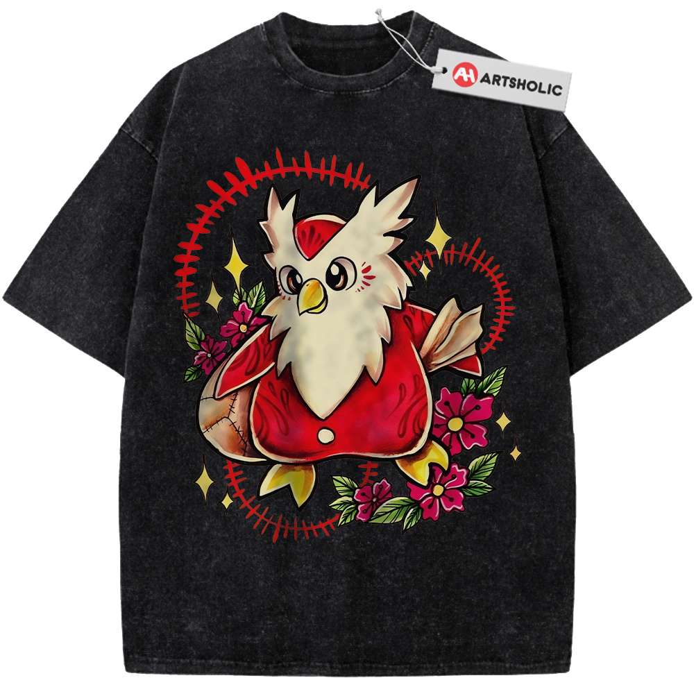 Alternative view of Delibird Shirt, Pokemon shirt, Anime Shirt, Vintage T-Shirt