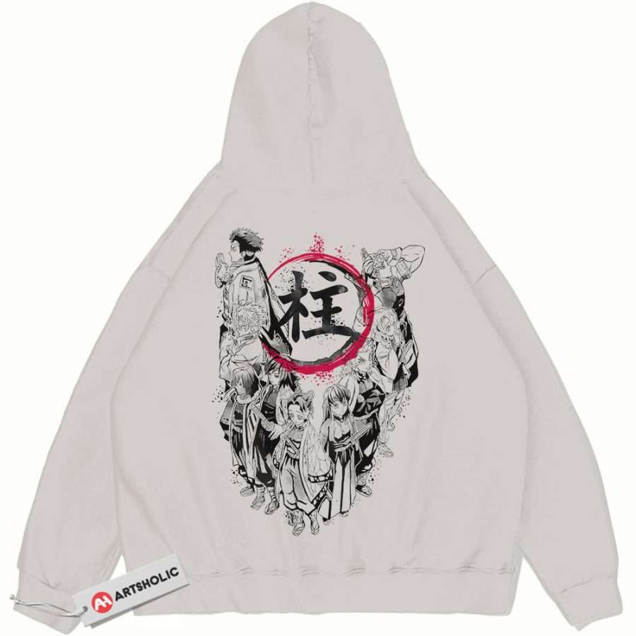 Alternative view of Demon Slayer Hoodie, Anime Hoodie, Vintage Hoodie