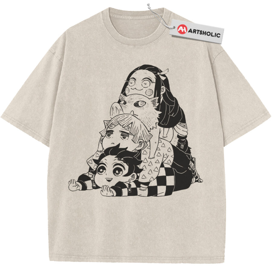 Alternative view of Demon Slayer Shirt, Anime Shirt, Vintage T-Shirt
