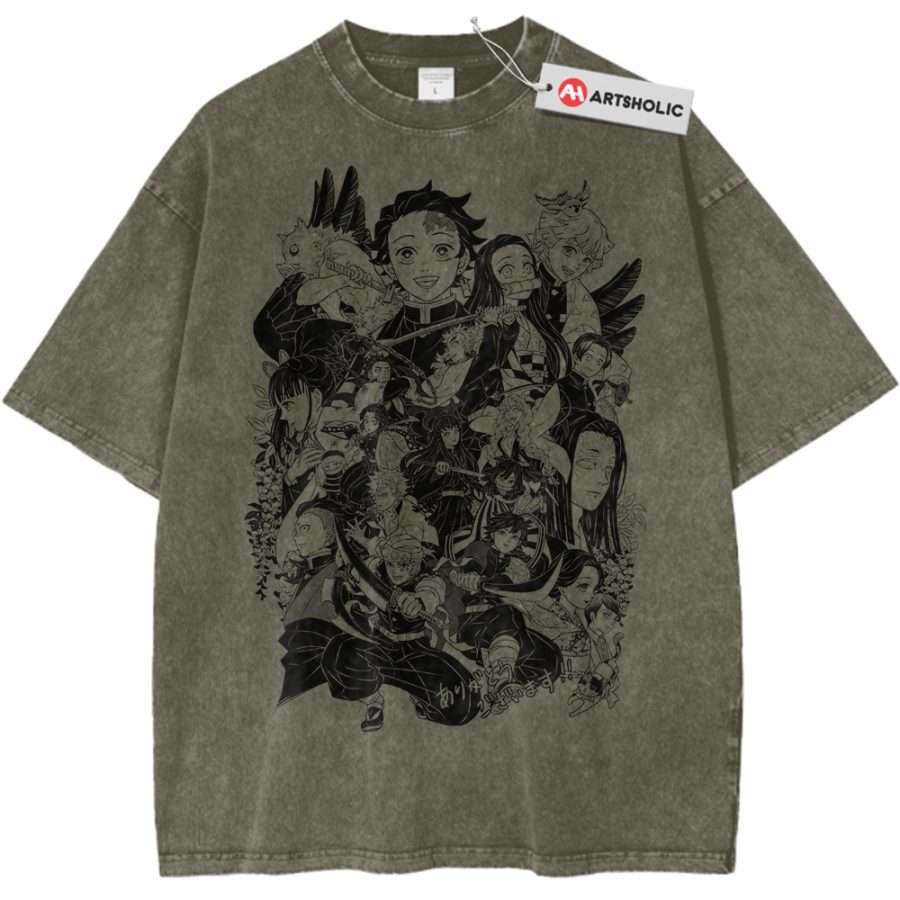 Alternative view of Demon Slayer Shirt, Anime Shirt, Vintage Tee