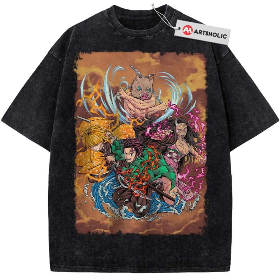 Alternative view of Demon Slayer Shirt, Anime Shirt, Vintage Tee