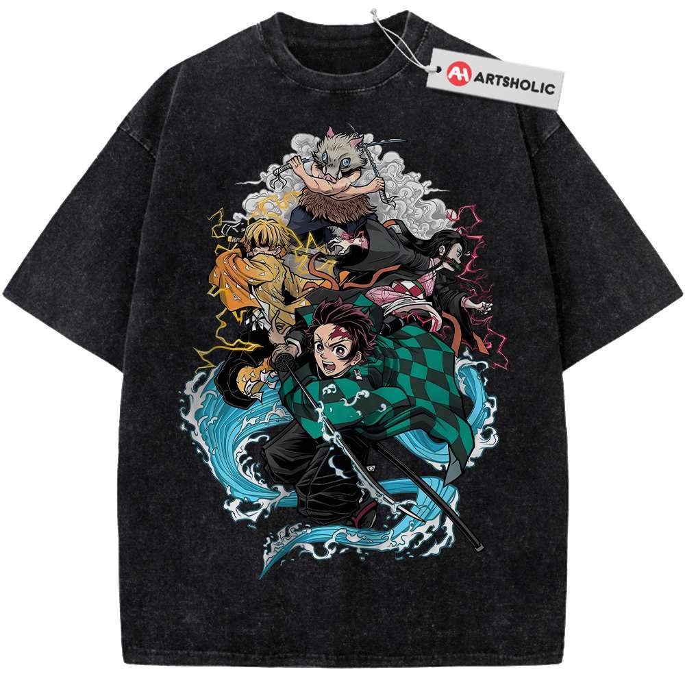 Alternative view of Demon Slayer Shirt, Anime Shirt, Vintage Tee