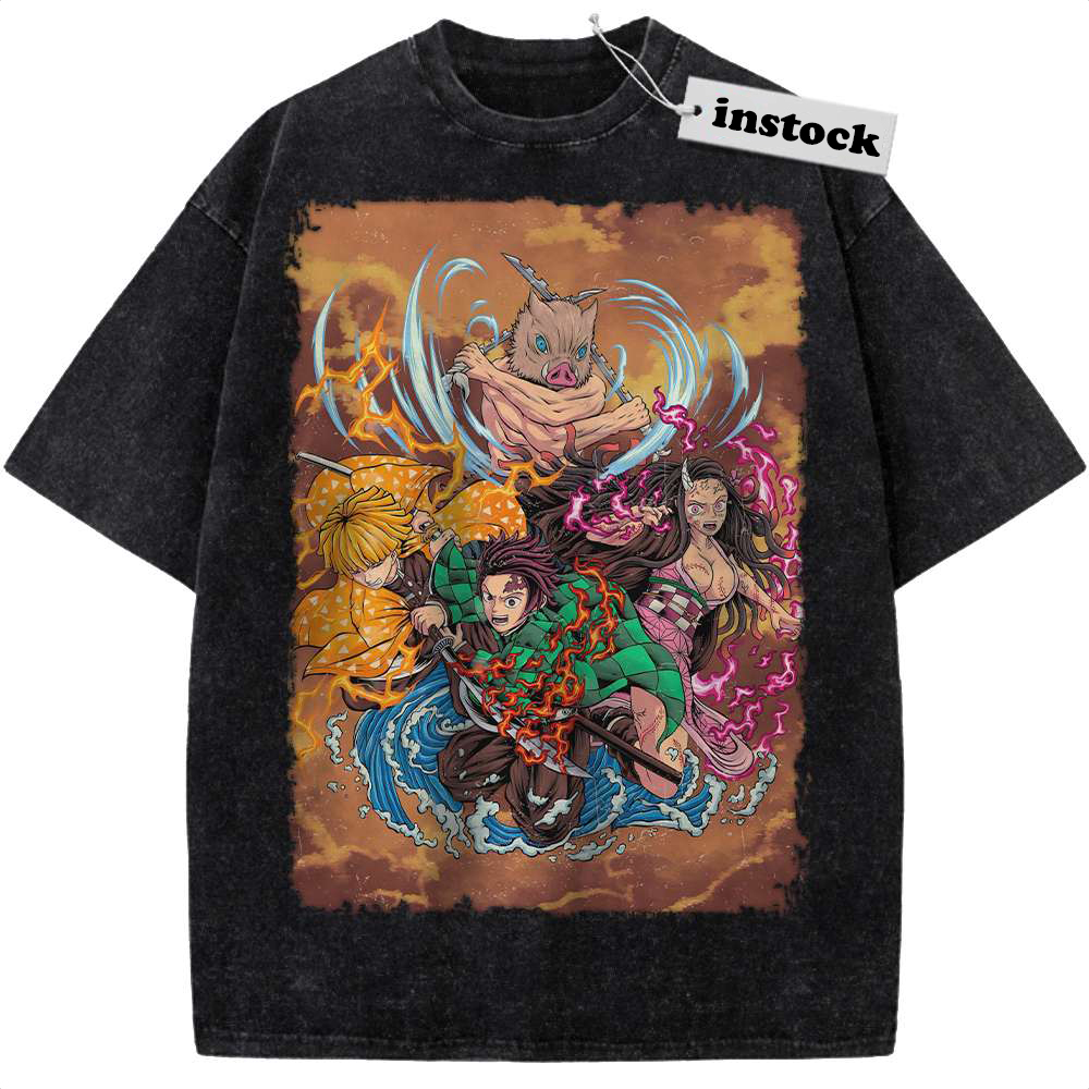 Demon Slayer Shirt, Anime Shirt, Vintage Tee