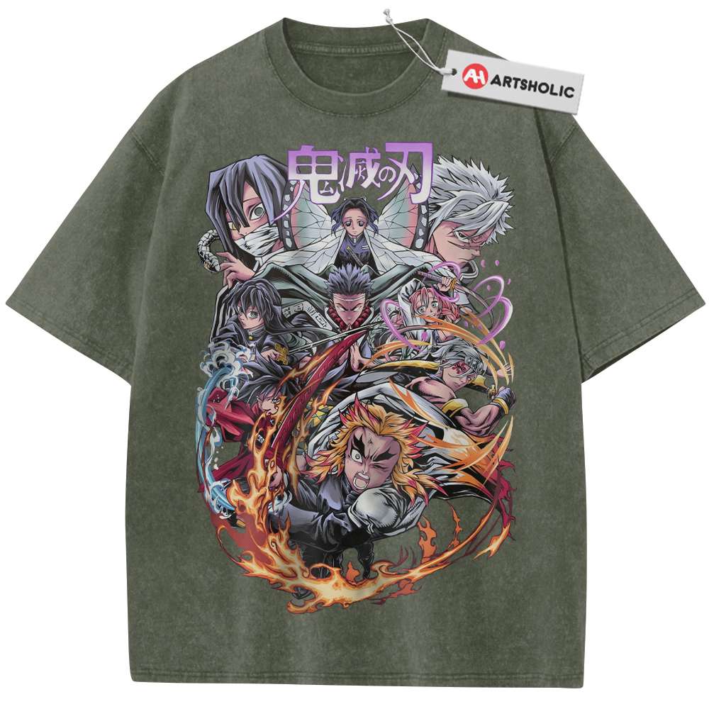 Alternative view of Demon Slayer Shirt, Anime Shirt, Vintage Tee
