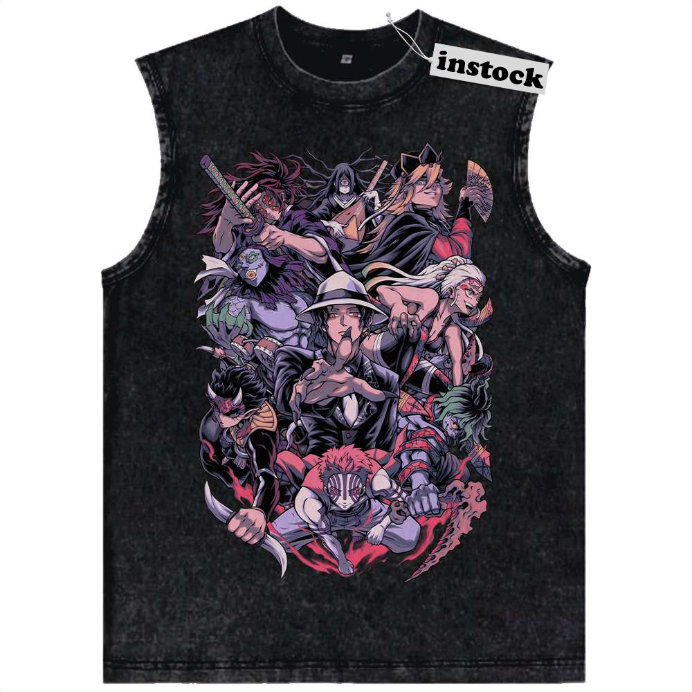 Demon Slayer Tank Top, Anime Tank Top, Vintage Tank Top