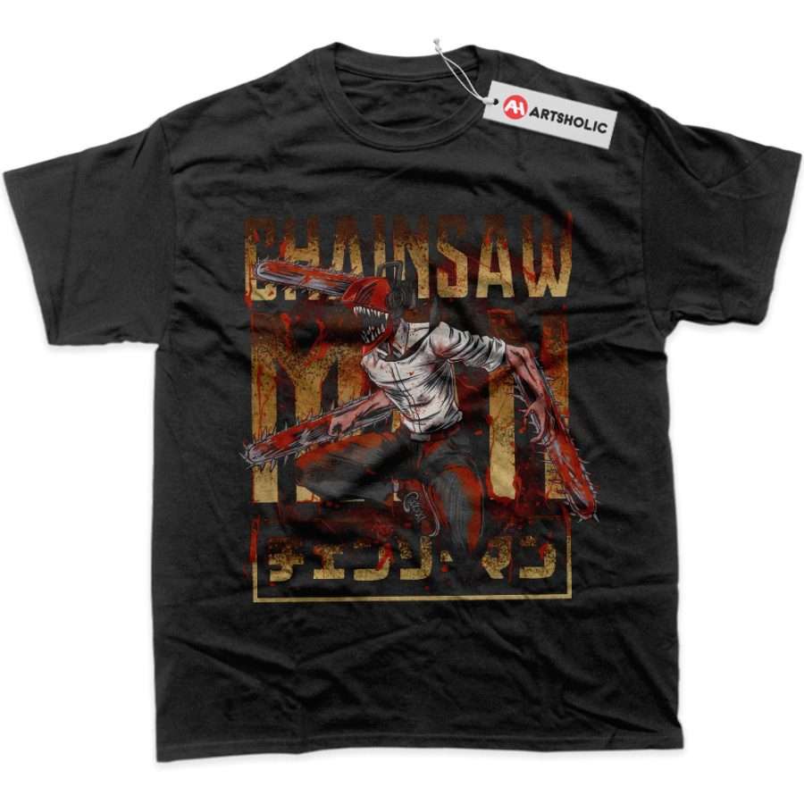 Alternative view of Denji - Chainsaw Devil Shirt, Chainsaw Man Shirt, Anime Shirt, Graphic T-Shirt