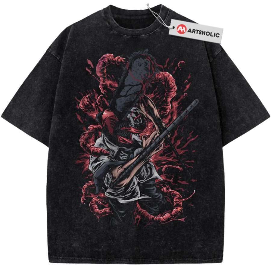 Alternative view of Denji - Chainsaw Devil Shirt, Chainsaw Man Shirt, Anime Shirt, Vintage T-Shirt