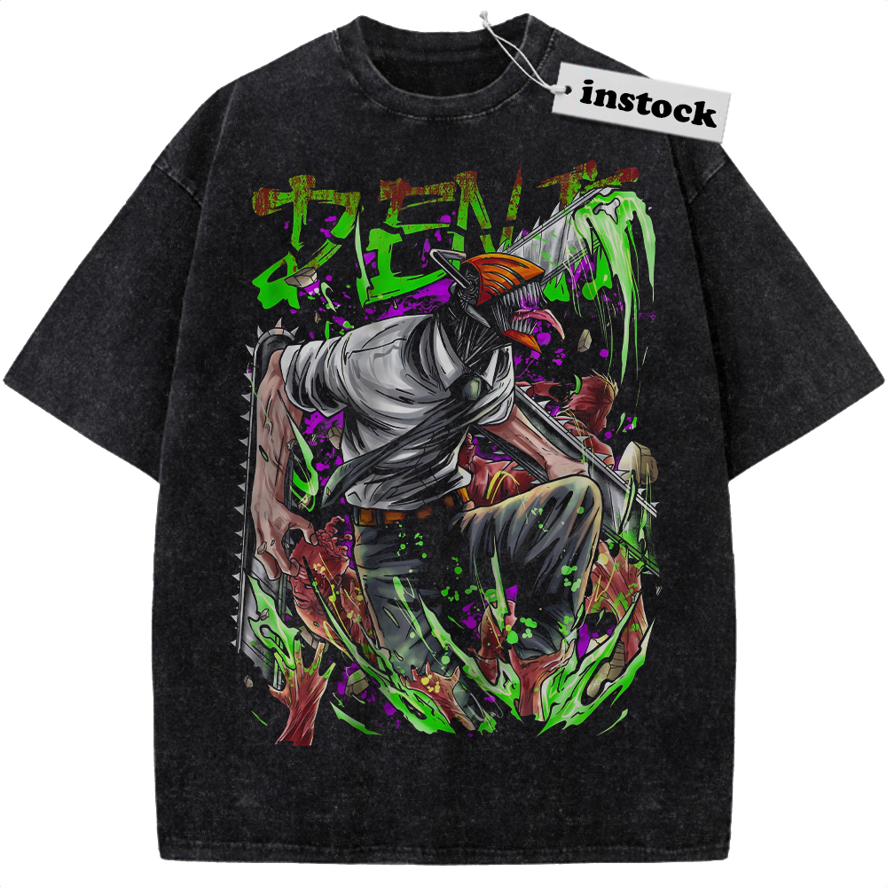 Denji Shirt, Chainsaw Devil Shirt, Chainsaw Man Shirt, Anime Shirt, Vintage T-Shirt