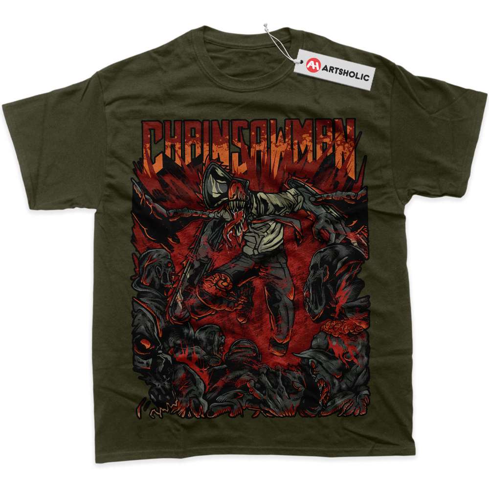 Alternative view of Denji Shirt, Chainsaw Man Shirt, Anime Shirt, graphic T-Shirt