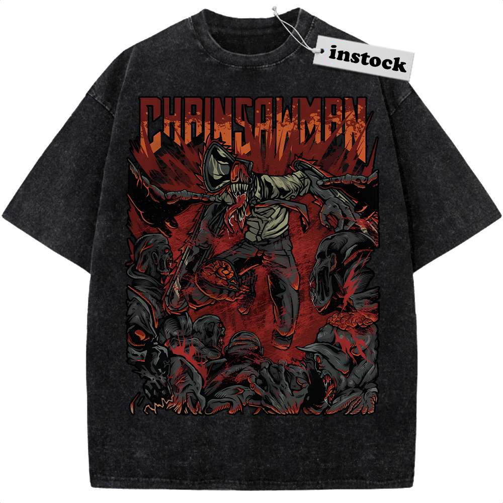 Denji Shirt, Chainsaw Man Shirt, Anime Shirt, Vintage T-Shirt