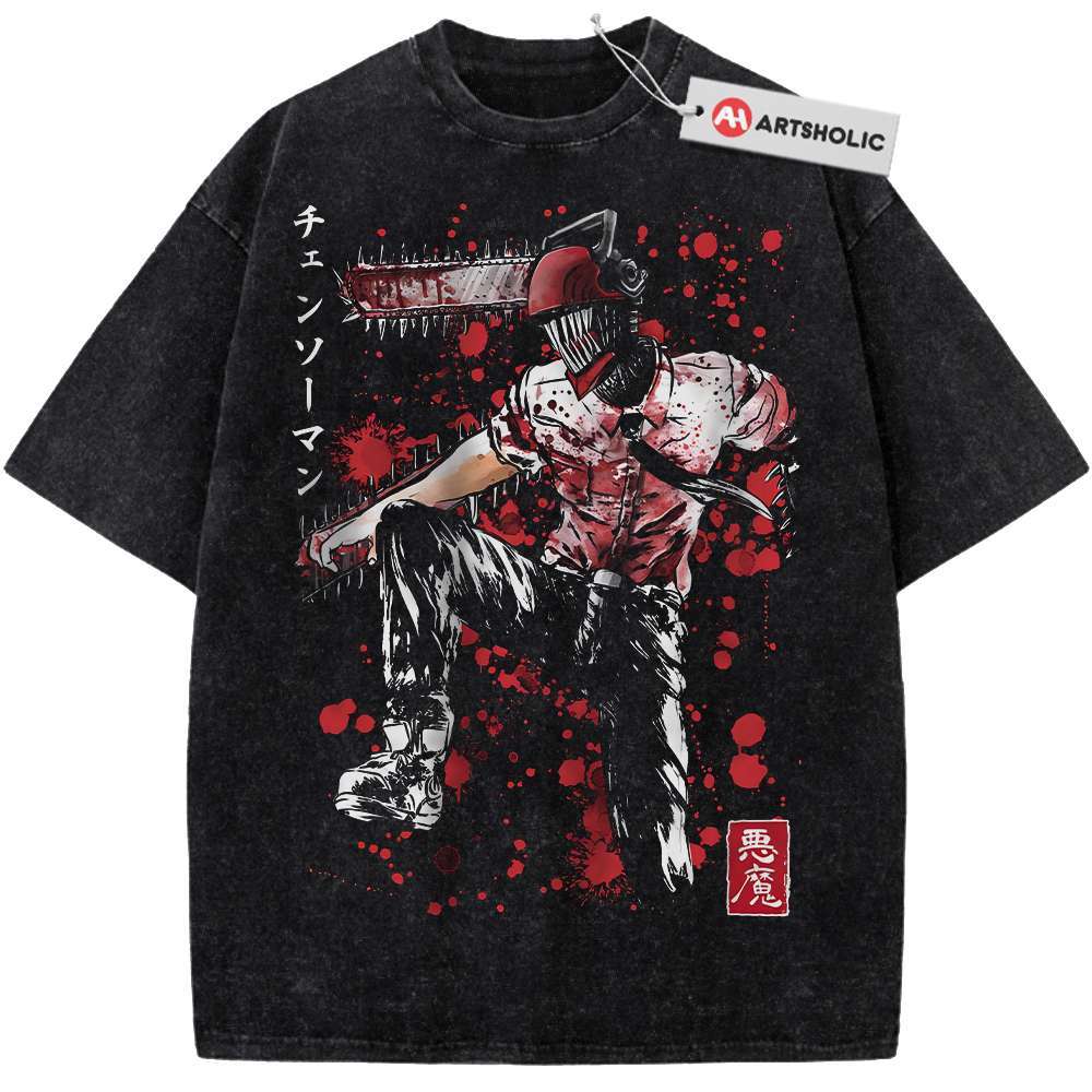 Denji Shirt, Chainsaw Man Shirt, Anime Shirt, Vintage Tee