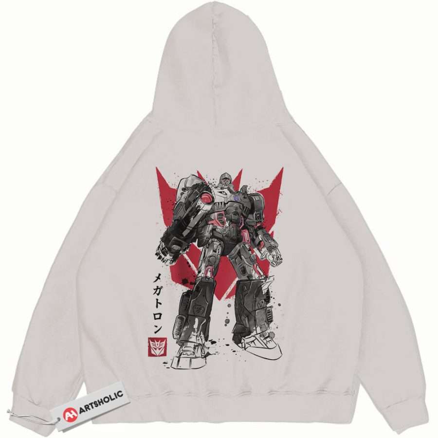 Alternative view of Destruction Hoodie, Transformers Hoodie, Movie Hoodie, Vintage Hoodie