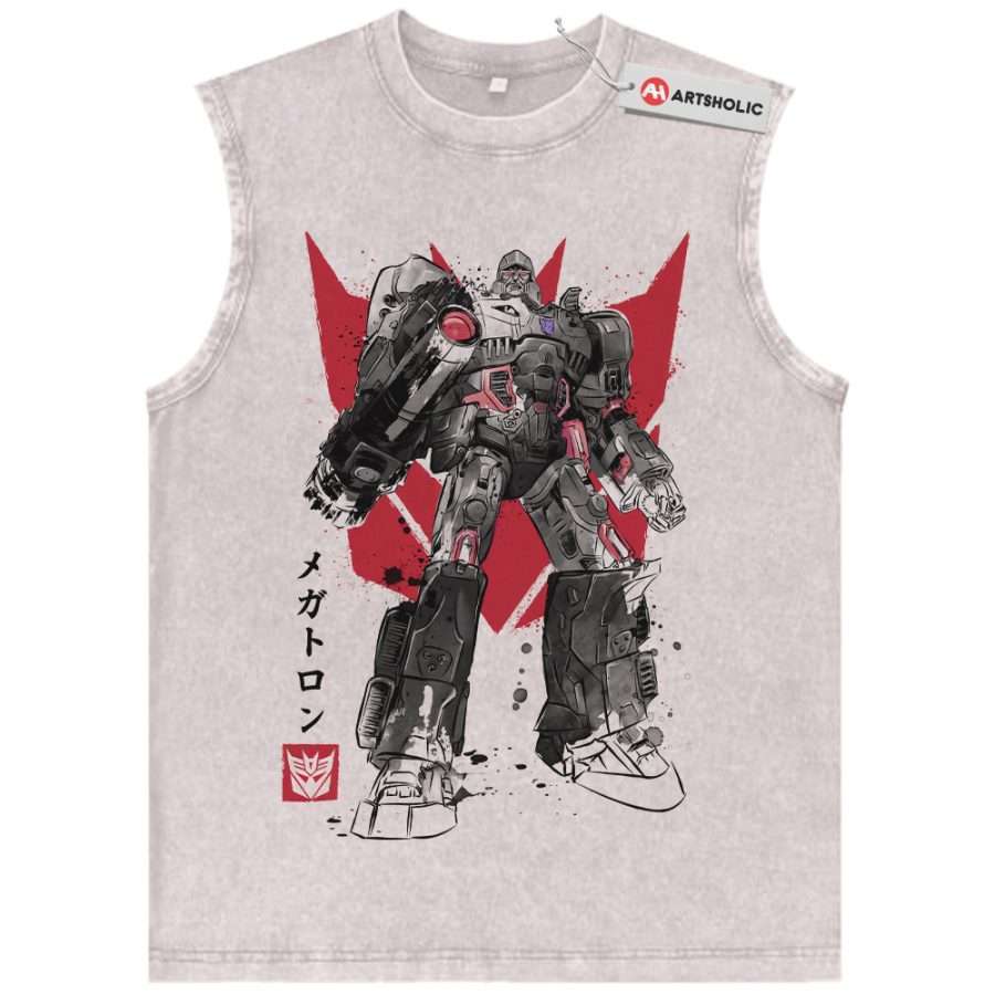 Alternative view of Destruction Tank Top, Transformers Tank Top, Movie Tank Top, Vintage Tank Top