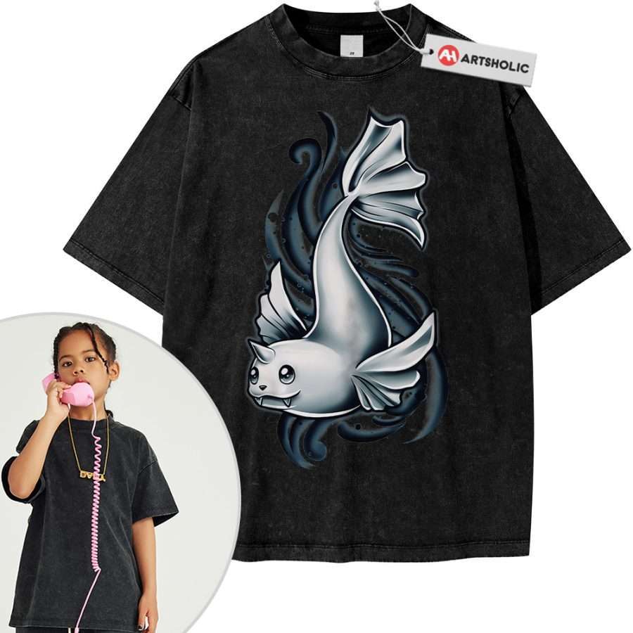 Alternative view of Dewgong Shirt For Kids, Pokemon Shirt For Kids, Anime Shirt For Kids, Vintage Tee For Kids