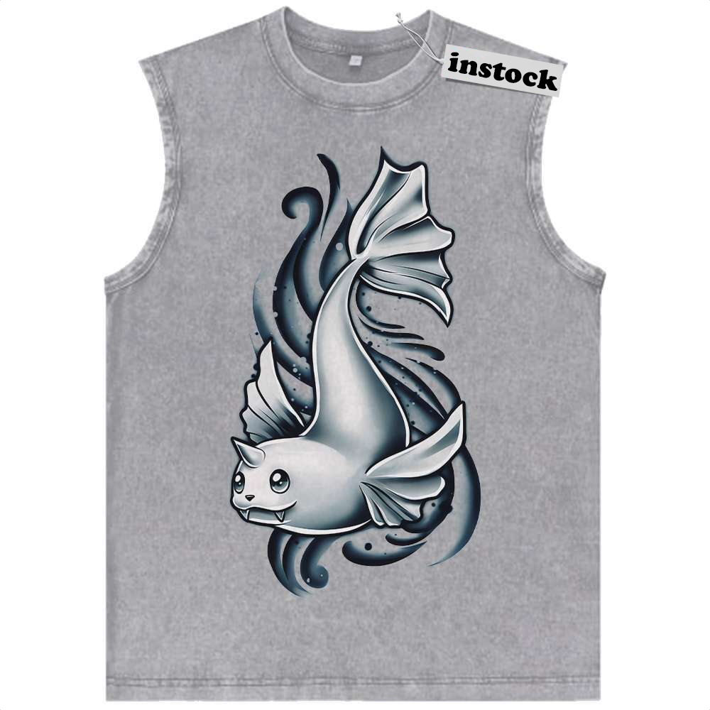 Dewgong Tank Top, Pokemon Tank Top,Anime Tank Top, Vintage Tank Top