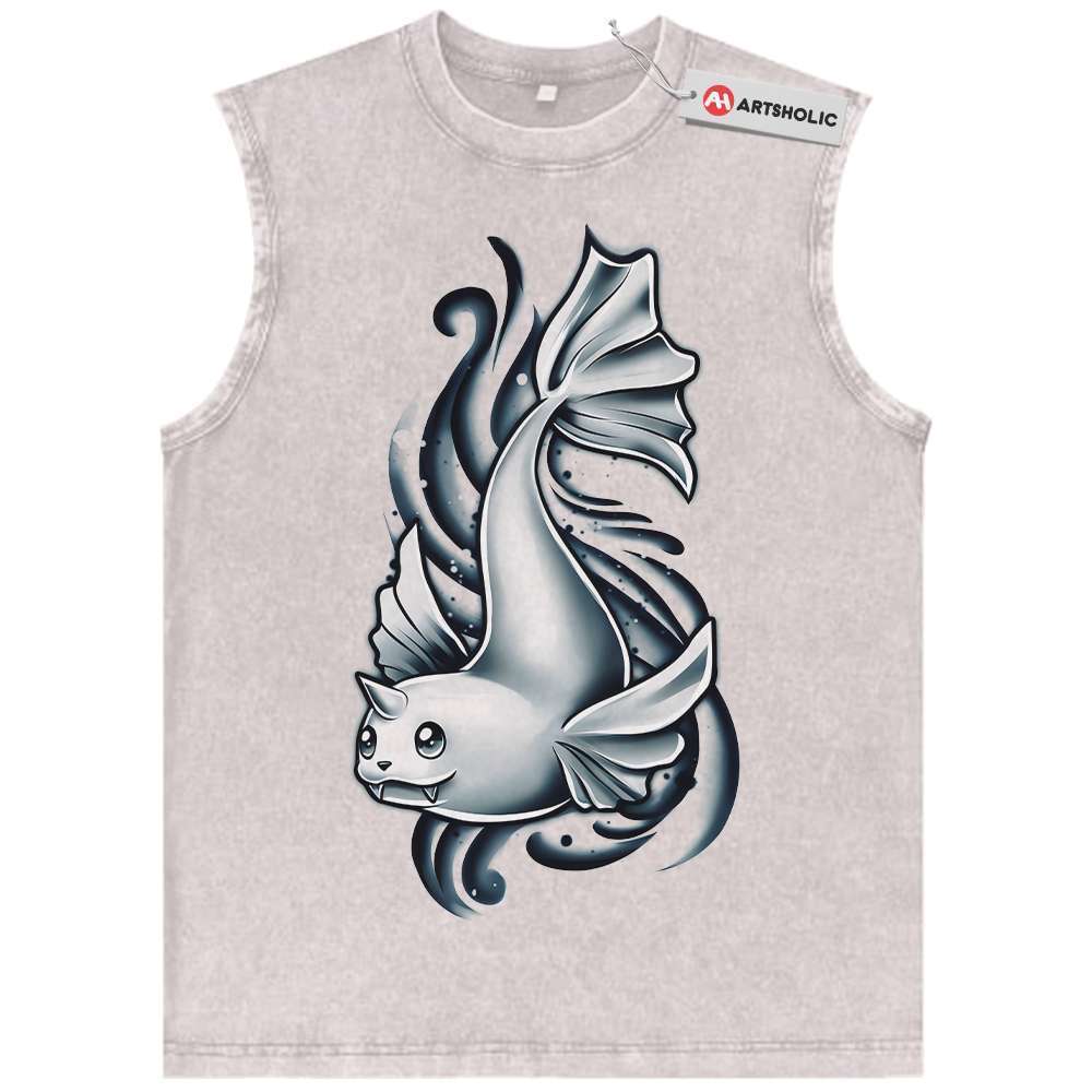 Alternative view of Dewgong Tank Top, Pokemon Tank Top,Anime Tank Top, Vintage Tank Top