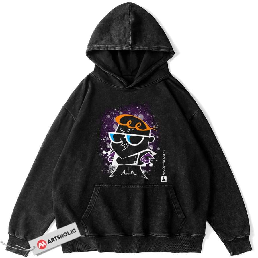 Alternative view of Dexter's Laboratory Hoodie, Animated Hoodie, Vintage Hoodie