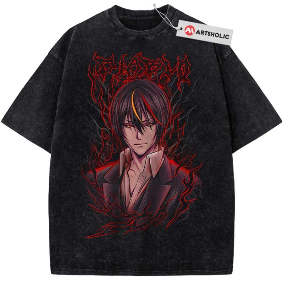 Alternative view of Diablo Shirt, That Time I Got Reincarnated as a Slime Shirt, Anime Shirt, Vintage Tee