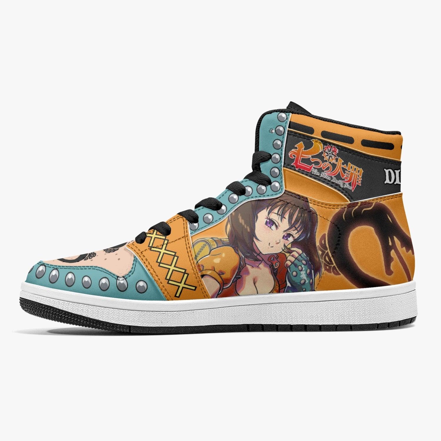 Alternative view of Diane Seven Deadly Sins Custom Sneaker Mid 1 Basketball Shoes - Otaku Hall