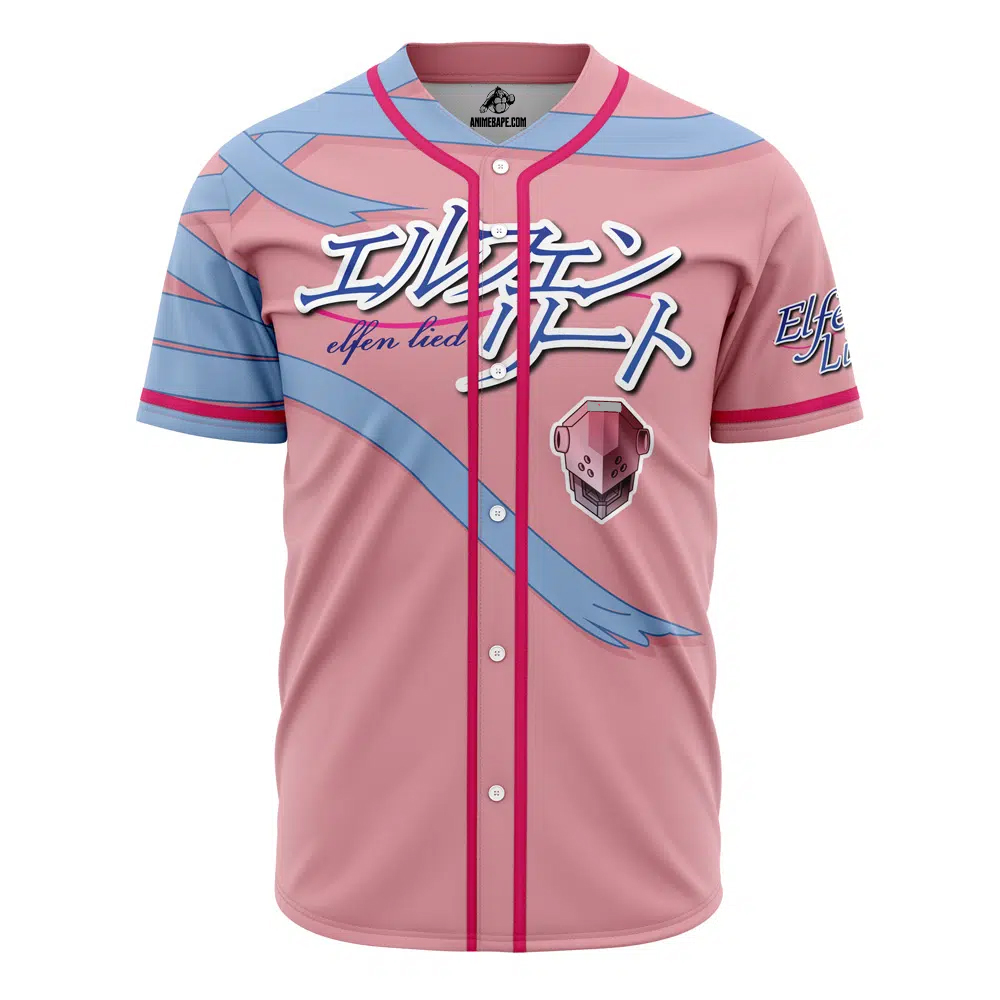 Diclonius Species Elfen Lied Custom Baseball Jersey - Otaku Hall
