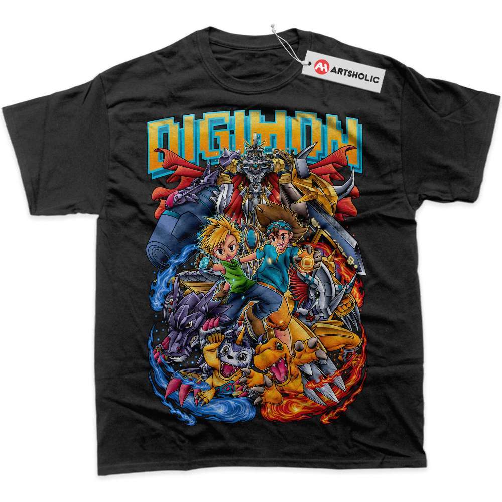 Alternative view of Digimon Adventure Shirt, Anime Shirt, Graphic T-Shirt