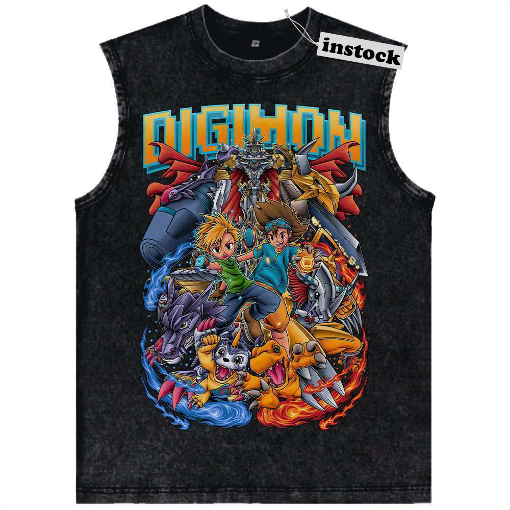 Digimon Adventure Tank Top, Anime Tank Top, Vintage Tank Top