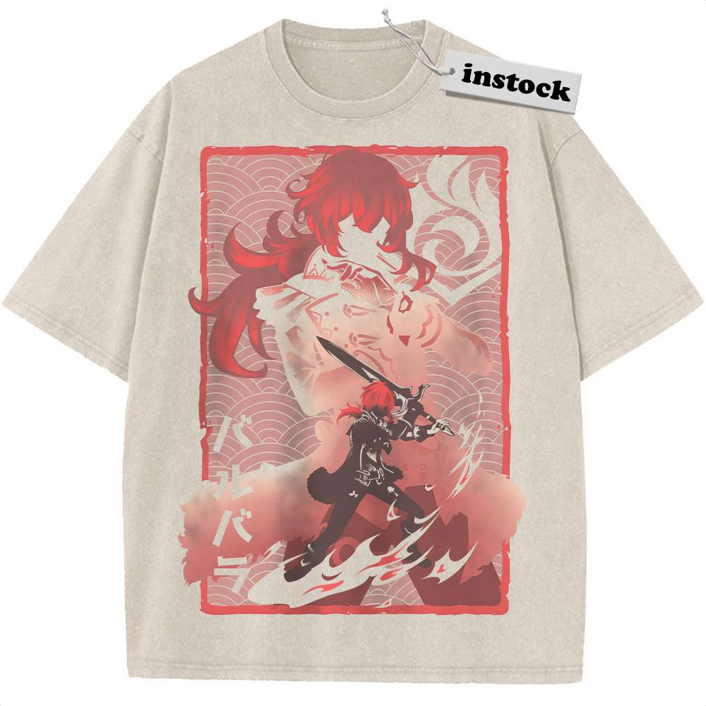Diluc Shirt, Genshin Impact Shirt, Game Shirt, Vintage T-Shirt