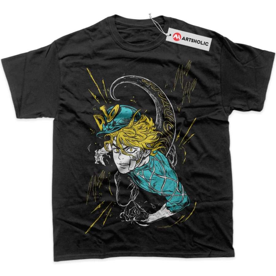 Alternative view of Dio Brando Shirt, JoJo's Bizarre Adventure Shirt, Anime Shirt, Graphic T-Shirt