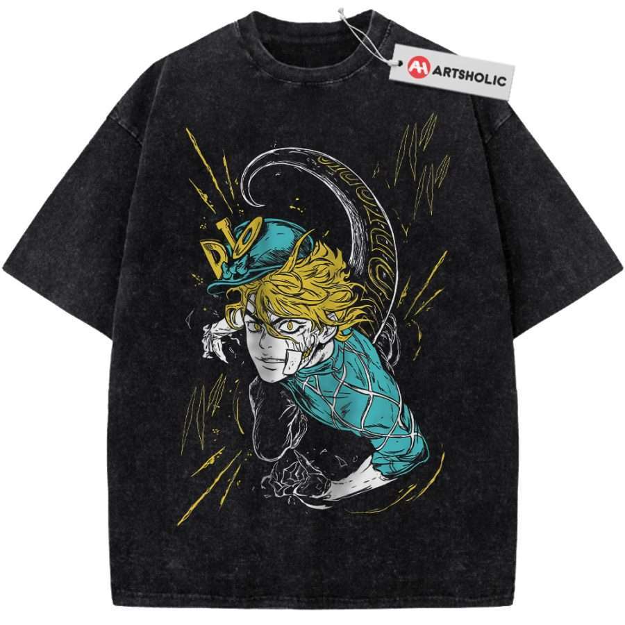 Alternative view of Dio Brando Shirt, JoJo's Bizarre Adventure Shirt, Anime Shirt, Vintage T-Shirt