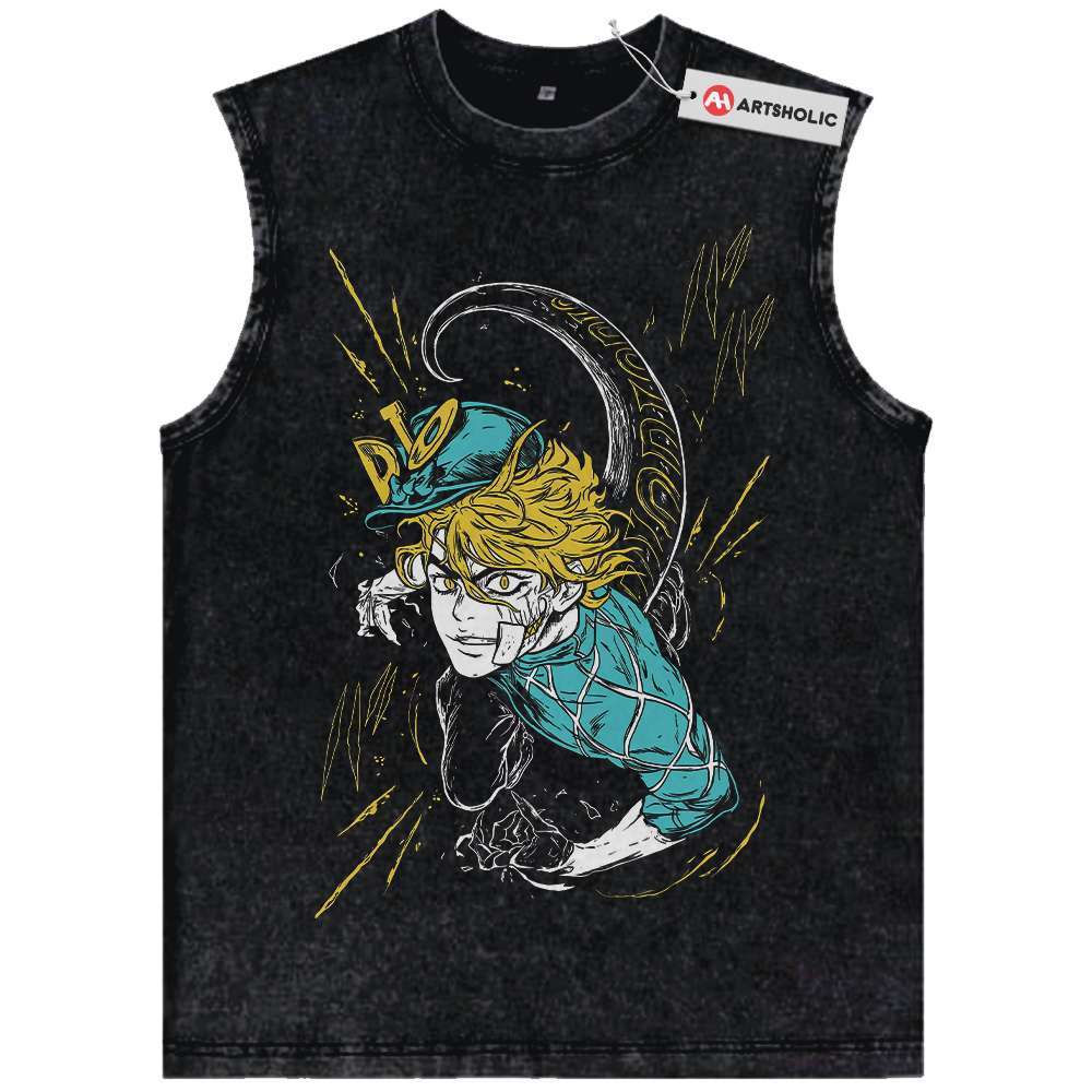 Dio Brando Tank Top, JoJo's Bizarre Adventure Tank Top, Anime Tank Top, Vintage Tank Top