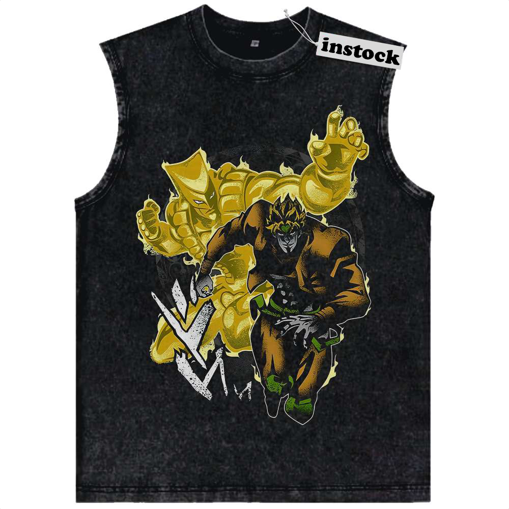 Dio Brando Tank Top, JoJo's Bizarre Adventure Tank Top, Anime Tank Top, Vintage Tank Top