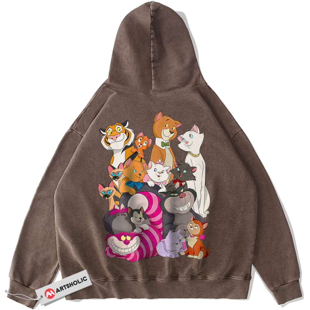 Alternative view of Disney Cat Hoodie, Animated Hoodie, Vintage Hoodie