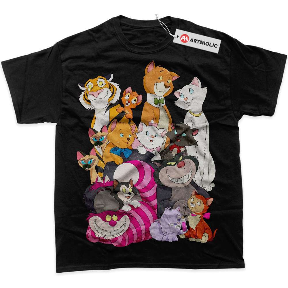 Alternative view of Disney Cat Shirt, Animated Shirt, graphic Tee