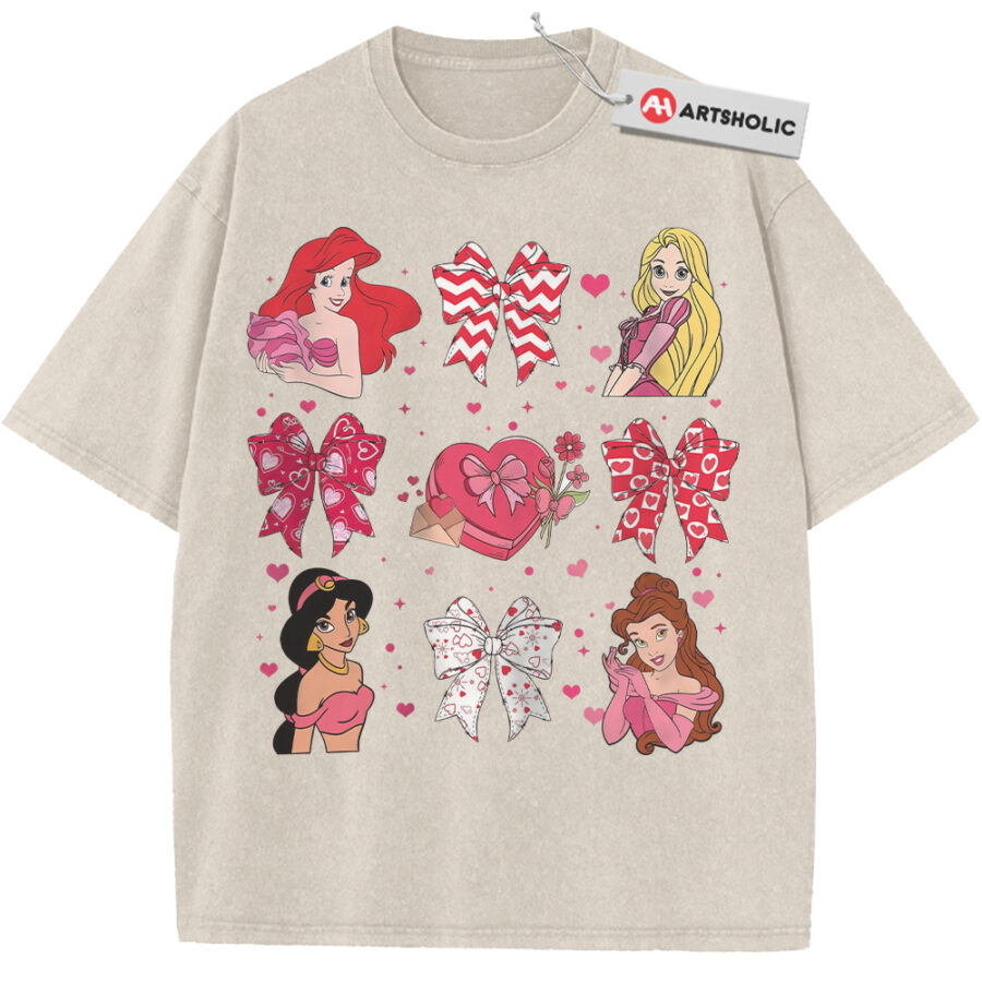 Alternative view of Disney Princess Shirt, Valentine's Day Shirt, Animated Shirt, Vintage T-Shirt