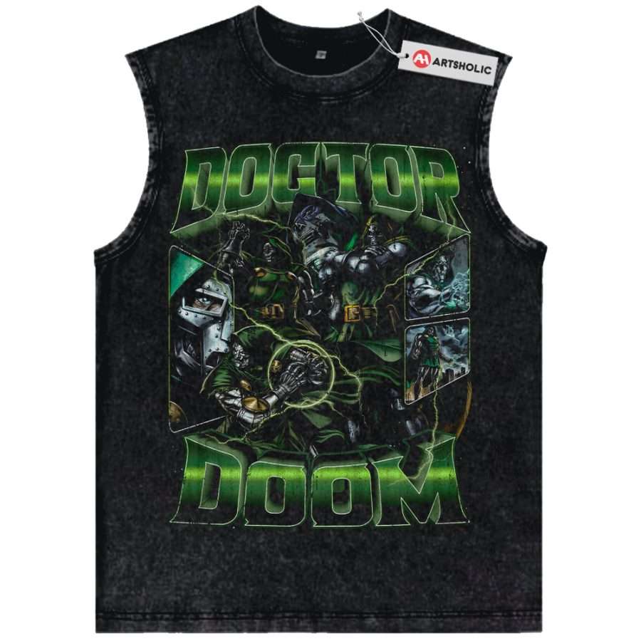 Alternative view of Doctor Doom Tank Top, Marvel Comics Tank Top, Vintage Tank Top