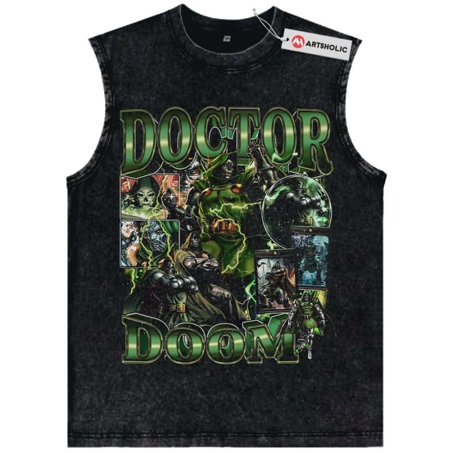Alternative view of Doctor Doom Tank Top, Marvel Comics Tank Top, Vintage Tank Top