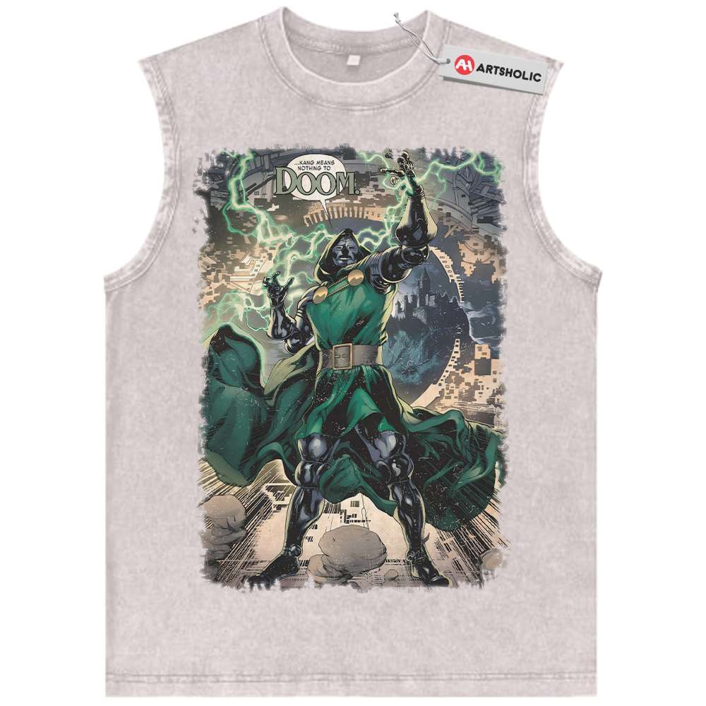 Alternative view of Doctor Doom Tank Top, Marvel Comics Tank Top, Vintage Tank Top