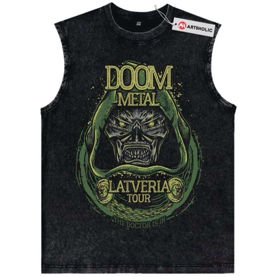 Alternative view of Doctor Doom Tank Top, Marvel Comics Tank Top, Vintage Tank Top
