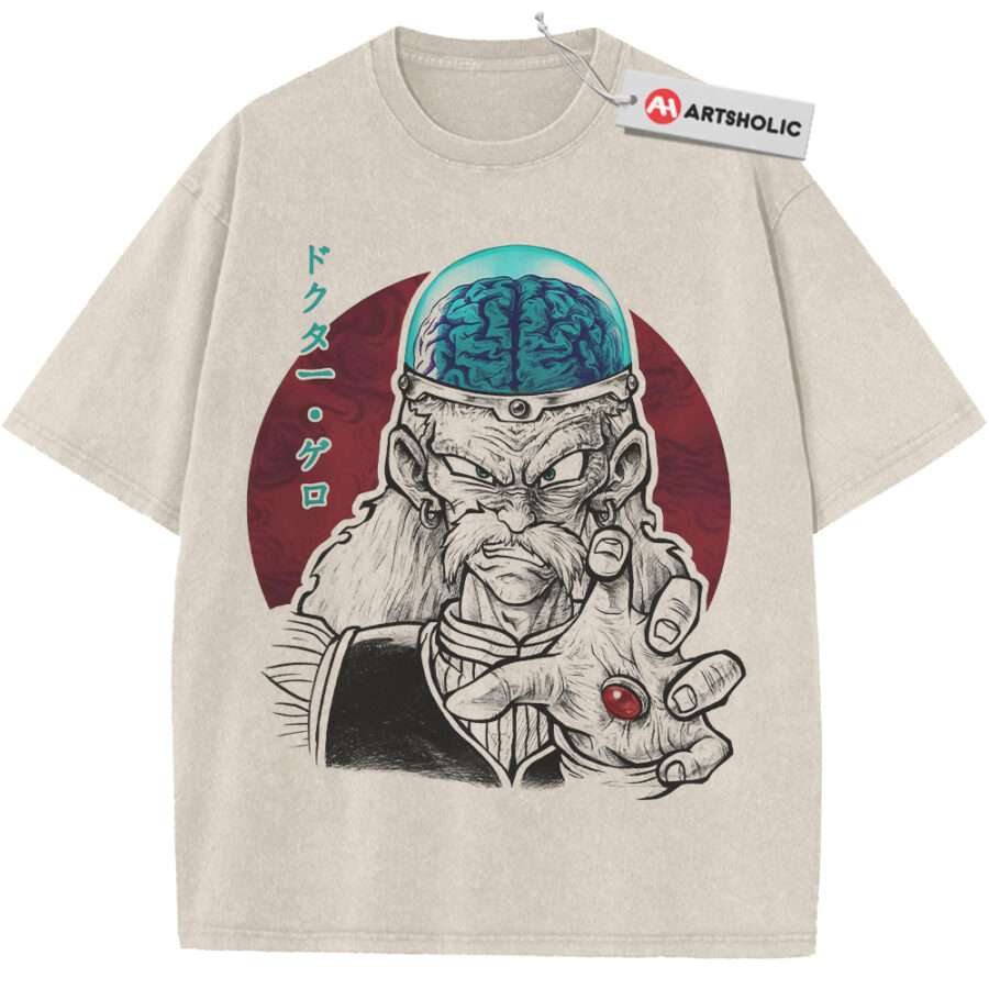 Alternative view of Doctor Gero Shirt, Dragon Ball Shirt, DBZ Shirt, Anime Shirt, Vintage T-Shirt