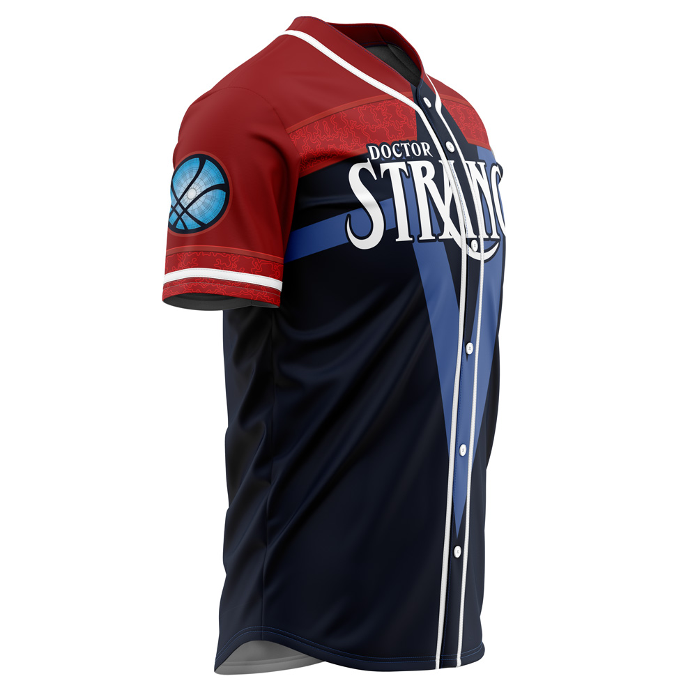Alternative view of Doctor Strange Marvel Baseball Jersey